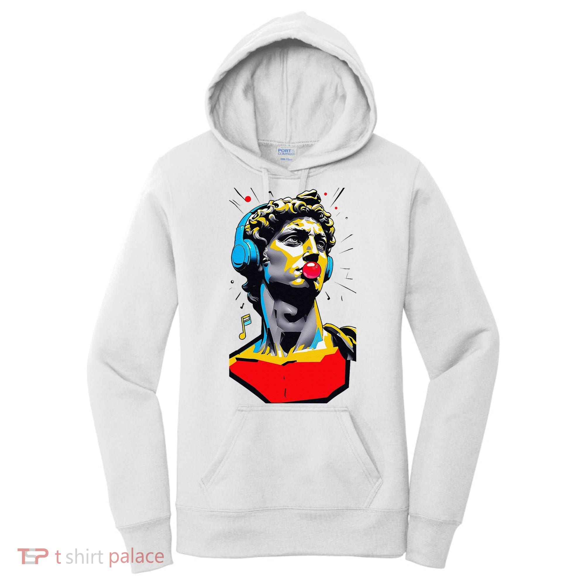 David Statue Michelangelo Motivational Renaissance Art Women's Hoodie