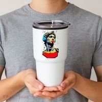 David Statue Michelangelo Motivational Renaissance Art Tumbler thumb 2