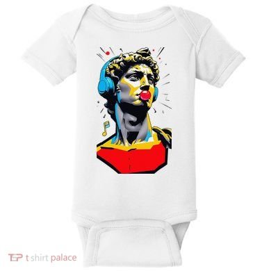 David Statue Michelangelo Motivational Renaissance Art Baby Bodysuit