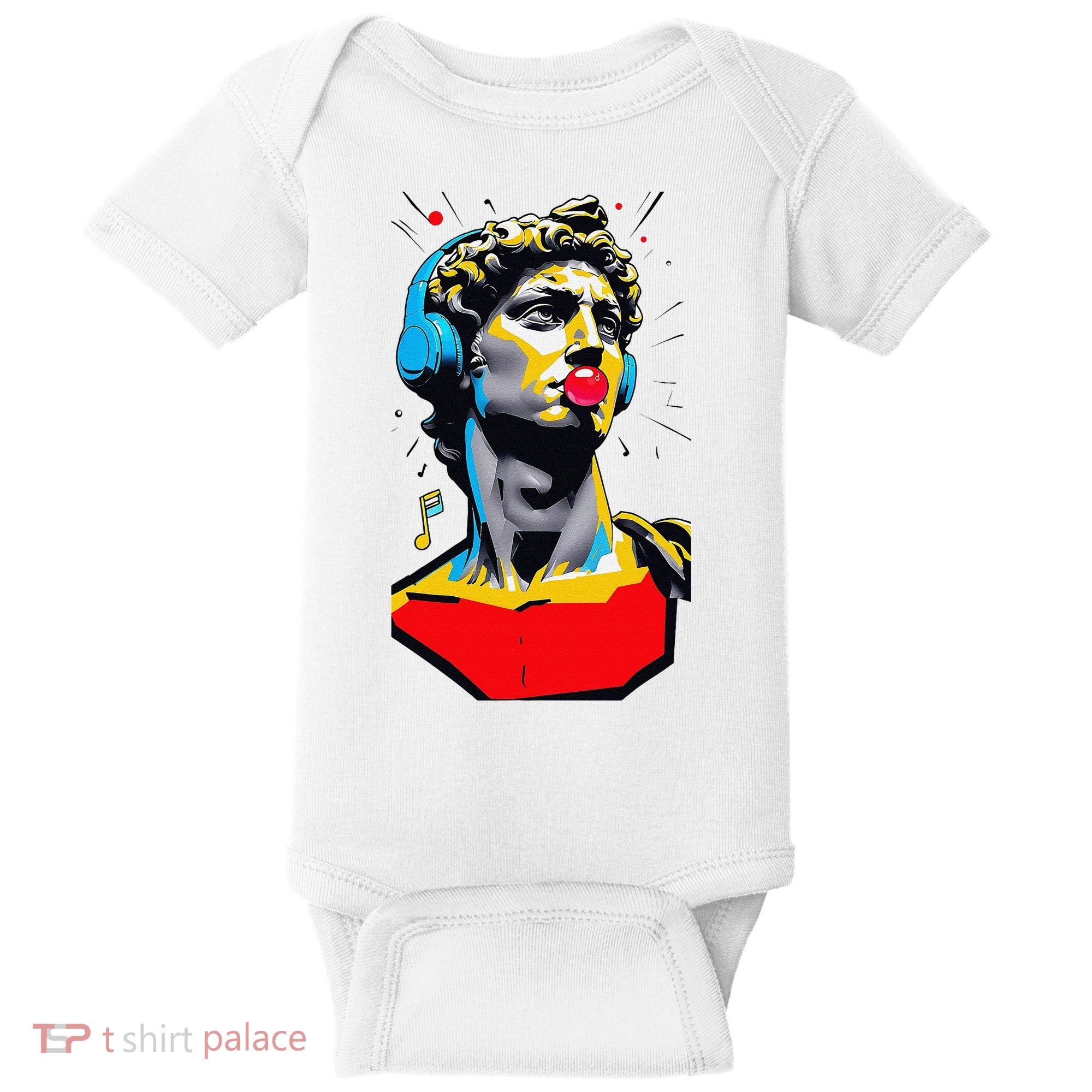 David Statue Michelangelo Motivational Renaissance Art Baby Bodysuit