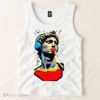 David Statue Michelangelo Motivational Renaissance Art Tank Top thumb 2