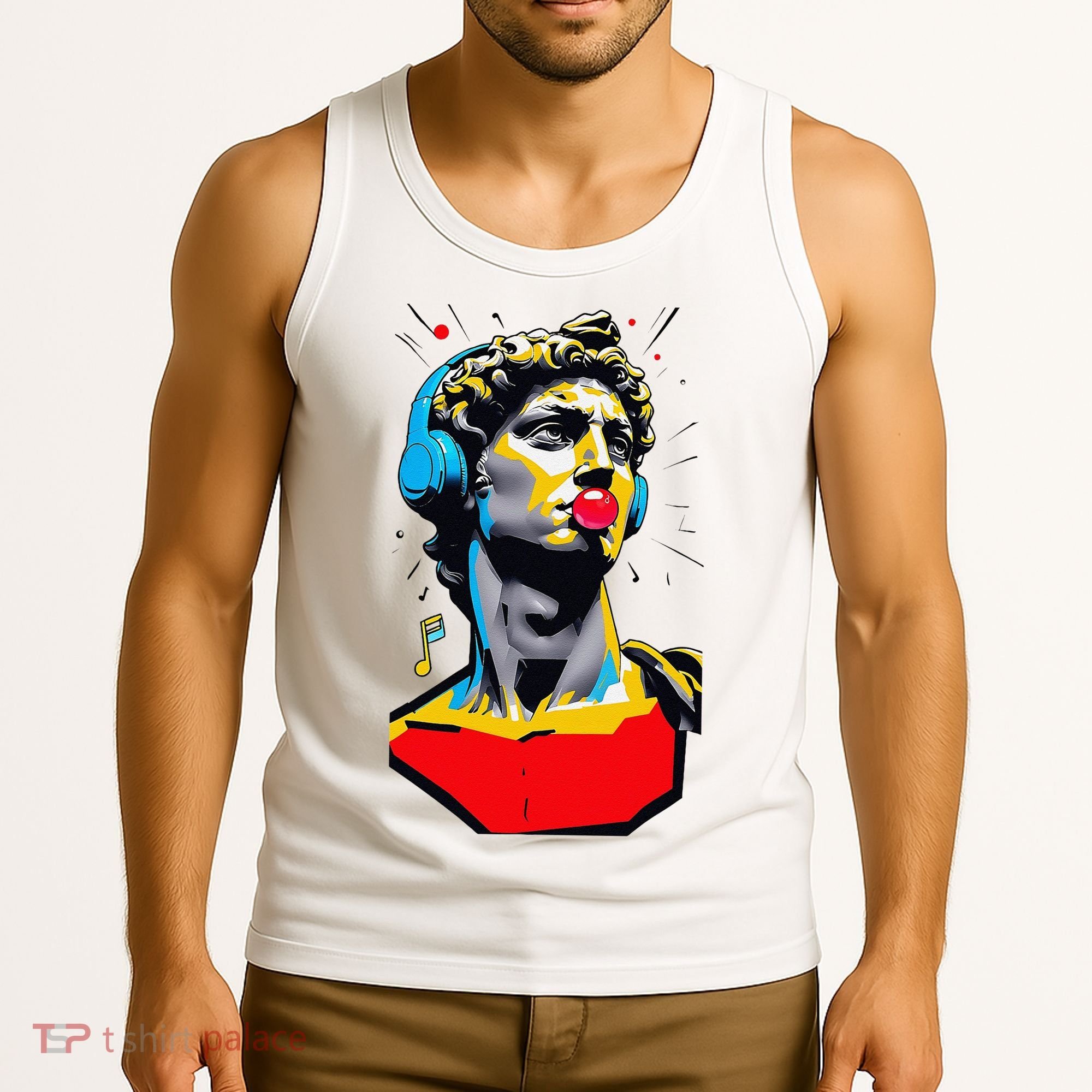 David Statue Michelangelo Motivational Renaissance Art Tank Top