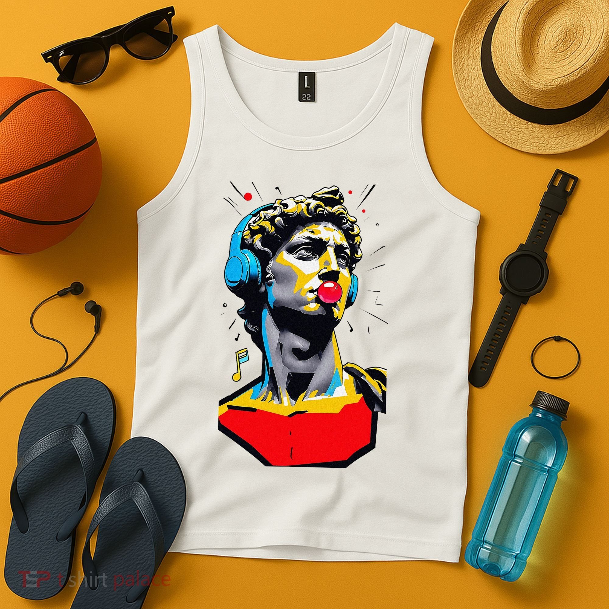 David Statue Michelangelo Motivational Renaissance Art Tank Top