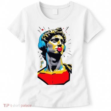 David Statue Michelangelo Motivational Renaissance Art Women's T-Shirt
