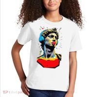 David Statue Michelangelo Motivational Renaissance Art Kids T-Shirt thumb 2
