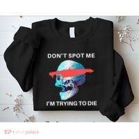 DonT Spot Me IM Trying To Die Gym Skull Pump Cover Sweatshirt thumb 2