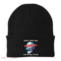 DonT Spot Me IM Trying To Die Gym Skull Pump Cover Beanie thumb 0
