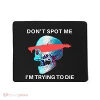 DonT Spot Me IM Trying To Die Gym Skull Pump Cover Mousepad thumb 0