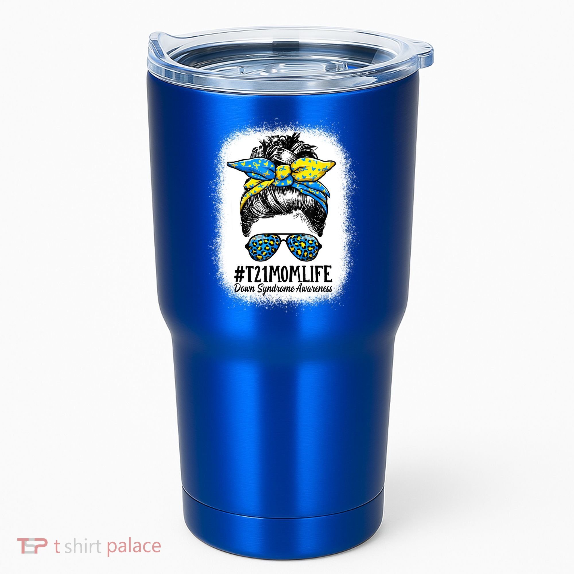 Down Syndrome Mom Life Messy Bun Down Syndrome Awareness Tumbler