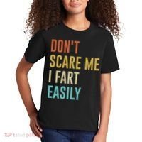 Dont Scare Me I Fart Easily Retro Funny Flatulence For Dads Kids T-Shirt thumb 2