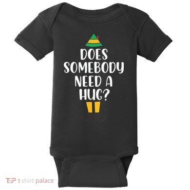 Does Somebody Need A Hug Christmas Baby Bodysuit