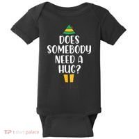 Does Somebody Need A Hug Christmas Baby Bodysuit thumb 0
