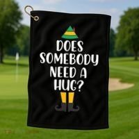 Does Somebody Need A Hug Christmas Golf Towel thumb 1