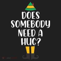 Does Somebody Need A Hug Christmas Golf Towel thumb 3