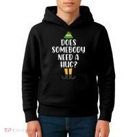 Does Somebody Need A Hug Christmas Kids Hoodie thumb 4