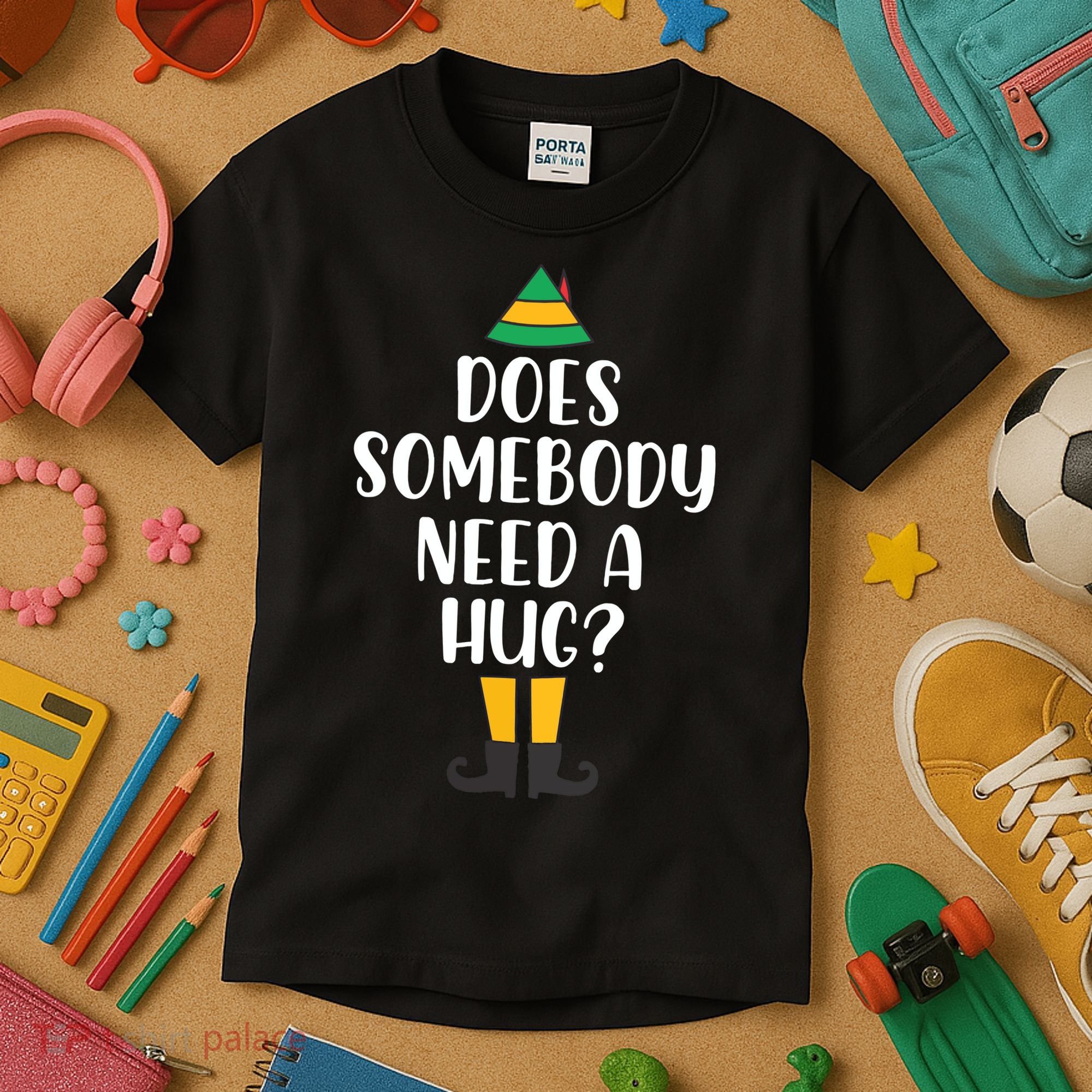Does Somebody Need A Hug Christmas Kids T-Shirt