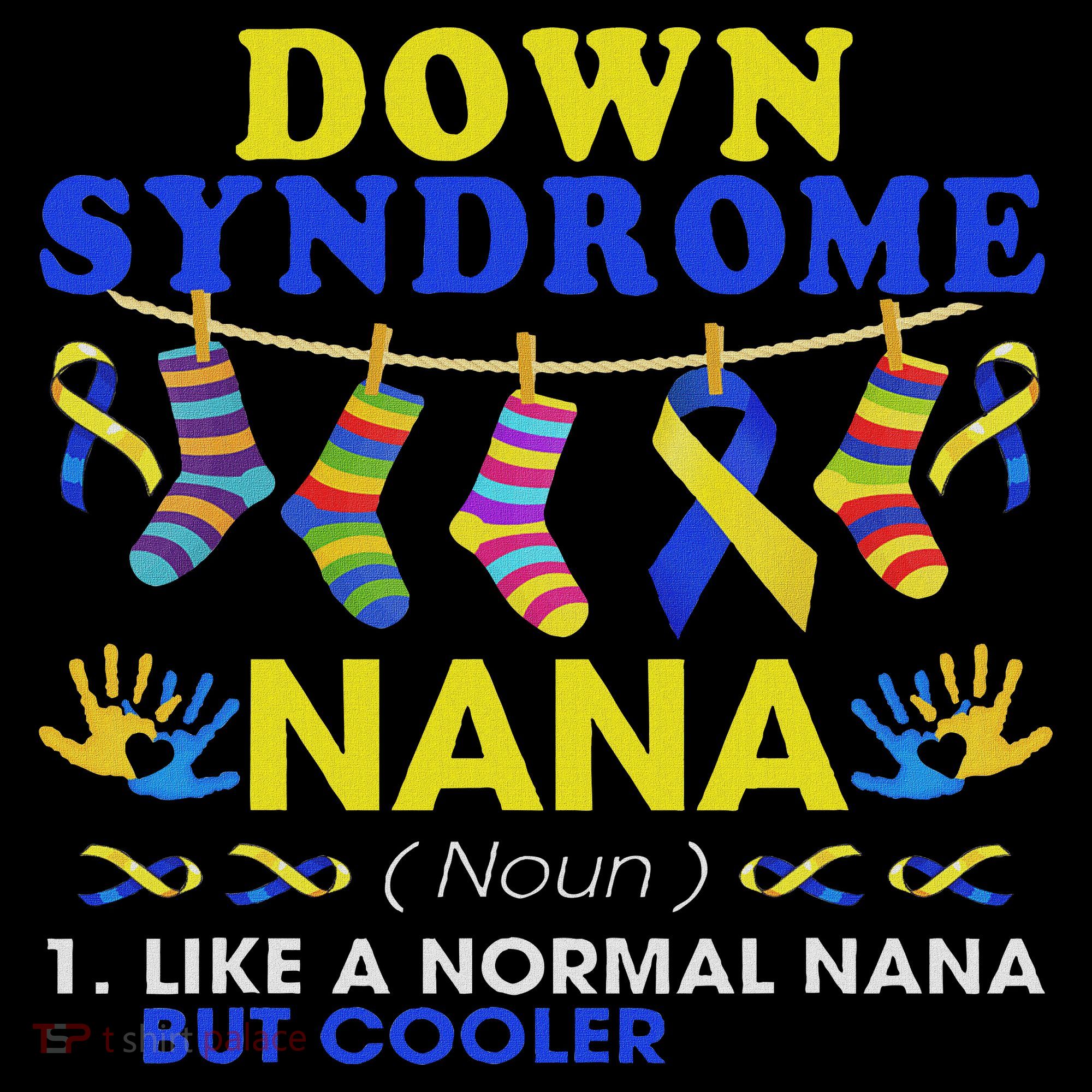Down Syndrome Nana Definition Cooler Proud Down Awareness Ornament