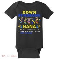 Down Syndrome Nana Definition Cooler Proud Down Awareness Baby Bodysuit thumb 0