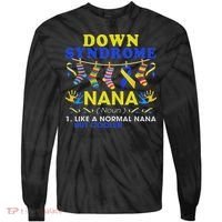 Down Syndrome Nana Definition Cooler Proud Down Awareness Tie-Dye Long Sleeve Shirt thumb 0