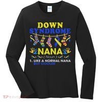 Down Syndrome Nana Definition Cooler Proud Down Awareness Women's Long Sleeve Shirt thumb 0