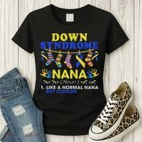 Down Syndrome Nana Definition Cooler Proud Down Awareness Women's T-Shirt thumb 3