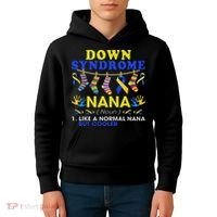 Down Syndrome Nana Definition Cooler Proud Down Awareness Kids Hoodie thumb 4