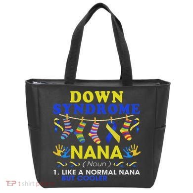 Down Syndrome Nana Definition Cooler Proud Down Awareness Tote Bag