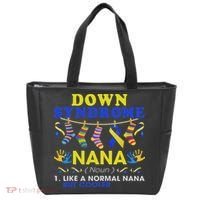Down Syndrome Nana Definition Cooler Proud Down Awareness Tote Bag thumb 0