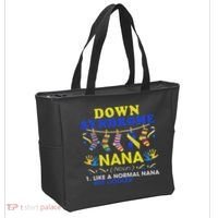 Down Syndrome Nana Definition Cooler Proud Down Awareness Tote Bag thumb 2