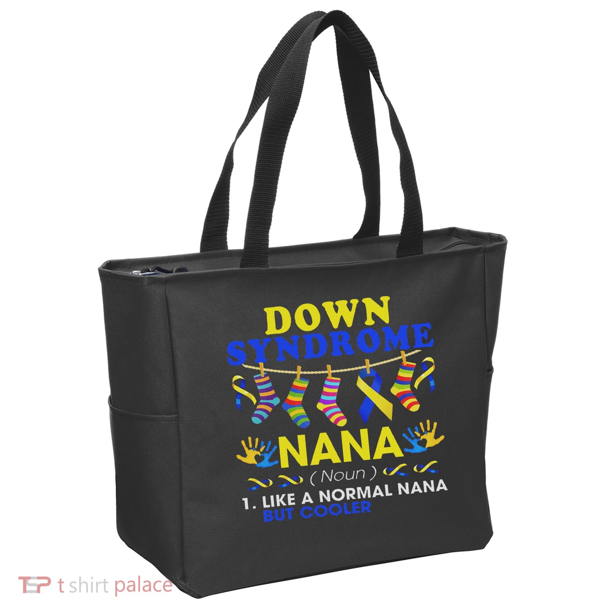 Down Syndrome Nana Definition Cooler Proud Down Awareness Tote Bag