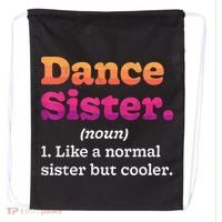 Dance Sister Noun Definition Dancing Girls Dancer Dictionary Drawstring Bag thumb 0