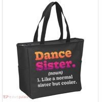Dance Sister Noun Definition Dancing Girls Dancer Dictionary Tote Bag thumb 2