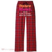 Dance Sister Noun Definition Dancing Girls Dancer Dictionary Women's Flannel Plaid Pajama Pants thumb 0