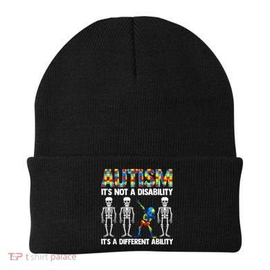 Dabbing Skeleton Not A Disability ASD Awareness Beanie