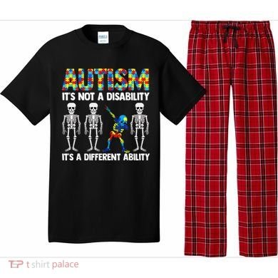 Dabbing Skeleton Not A Disability ASD Awareness Pajama Set