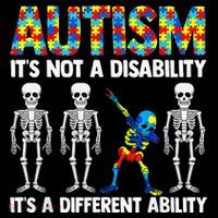 Dabbing Skeleton Not A Disability ASD Awareness Ornament thumb 1