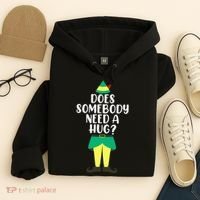 Does Somebody Need A Hug Christmas Elf Buddy Ugly Sweaters Hoodie thumb 4