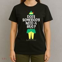 Does Somebody Need A Hug Christmas Elf Buddy Ugly Sweaters T-Shirt thumb 4
