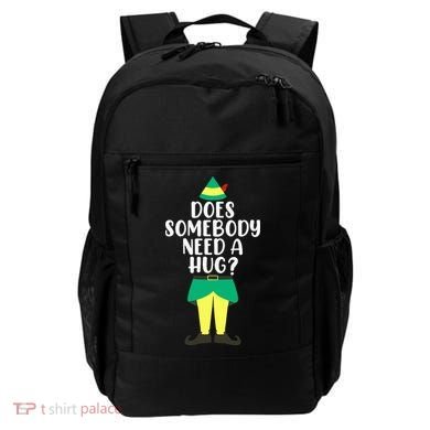 Does Somebody Need A Hug Christmas Elf Buddy Ugly Sweaters Backpack
