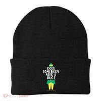 Does Somebody Need A Hug Christmas Elf Buddy Ugly Sweaters Beanie thumb 0