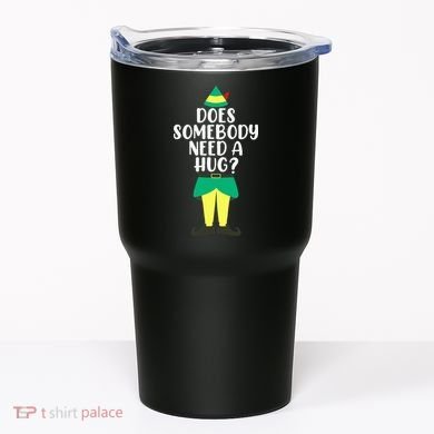 Does Somebody Need A Hug Christmas Elf Buddy Ugly Sweaters Tumbler