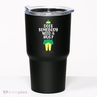 Does Somebody Need A Hug Christmas Elf Buddy Ugly Sweaters Tumbler thumb 0