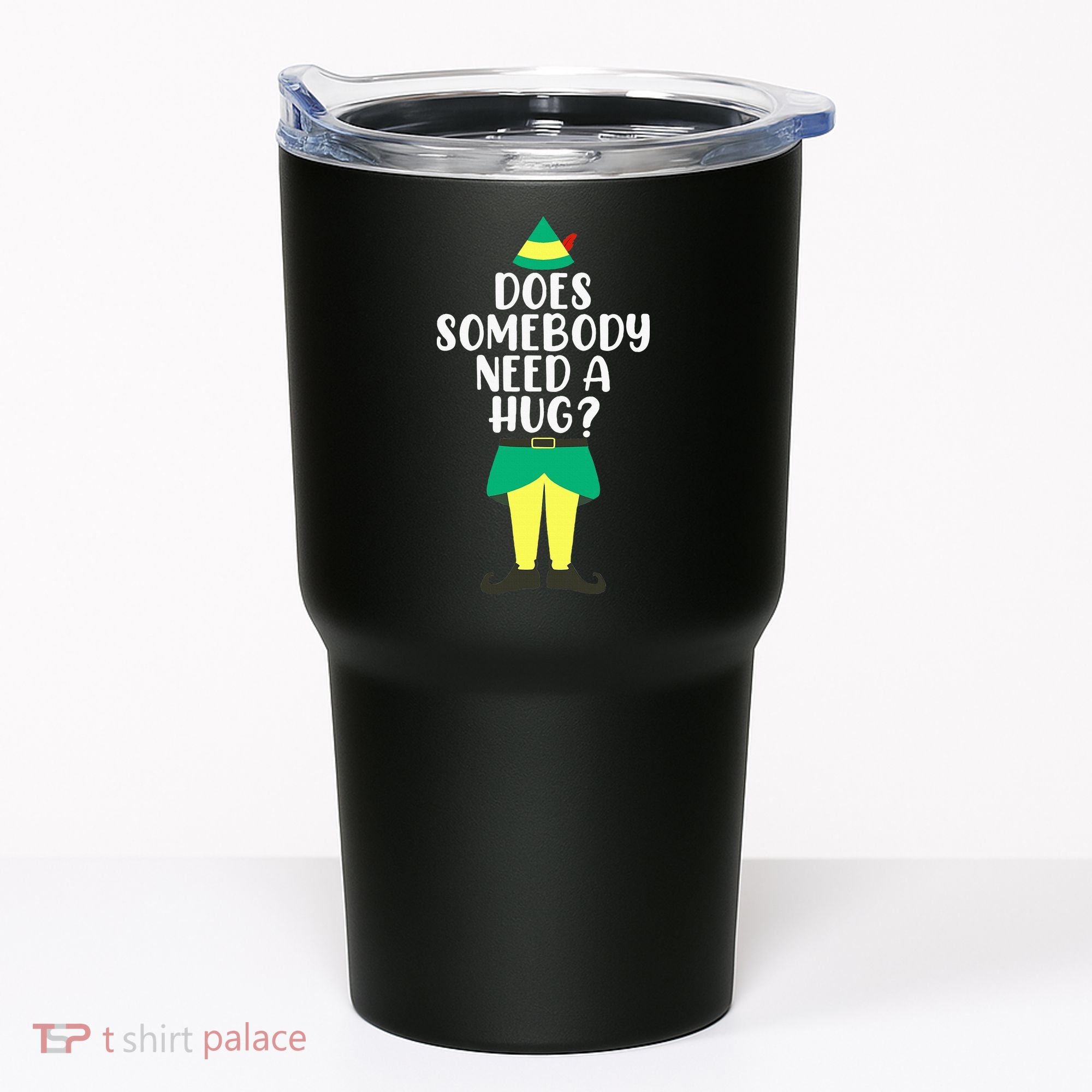Does Somebody Need A Hug Christmas Elf Buddy Ugly Sweaters Tumbler