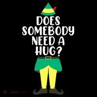 Does Somebody Need A Hug Christmas Elf Buddy Ugly Sweaters Baby Bodysuit thumb 2