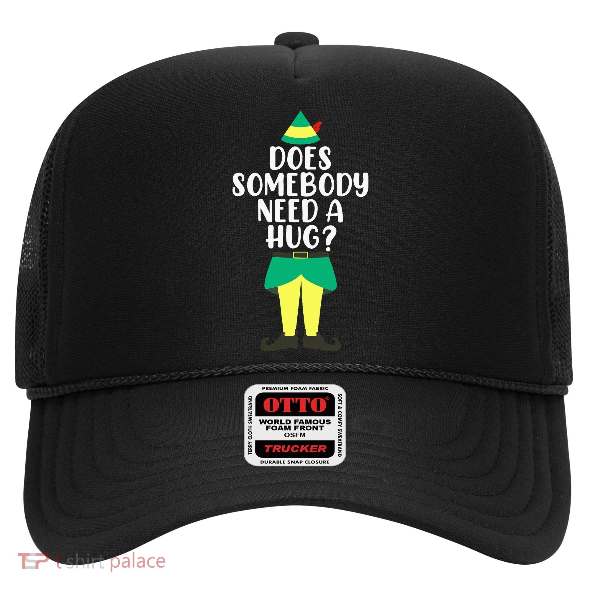 Does Somebody Need A Hug Christmas Elf Buddy Ugly Sweaters Hat