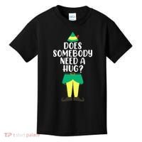 Does Somebody Need A Hug Christmas Elf Buddy Ugly Sweaters Kids T-Shirt thumb 0