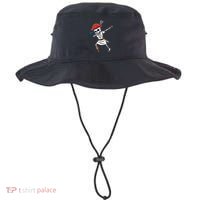 Dabbing Skeleton Nurse Pirate Halloween Gift Bucket Hat thumb 0