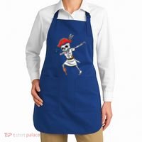 Dabbing Skeleton Nurse Pirate Halloween Gift Apron thumb 2