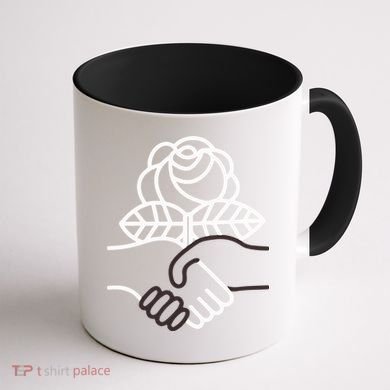Democratic Socialists Of America Handshake Dsa Coffee Mug back
