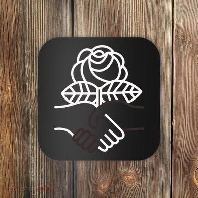 Democratic Socialists Of America Handshake Dsa Coaster